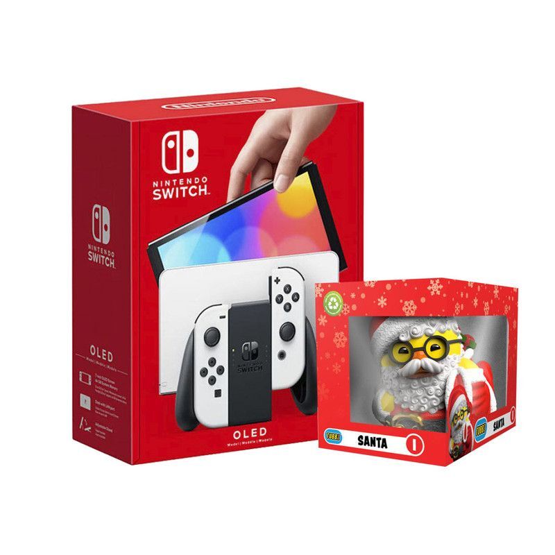 Nintendo Switch OLED White Joy-Con Console + Santa Claus Large Boxed Tubbz (Bundle) Nintendo Switch OLED White Joy-Con Console + Santa Claus Large Boxed Tubbz (Bundle)