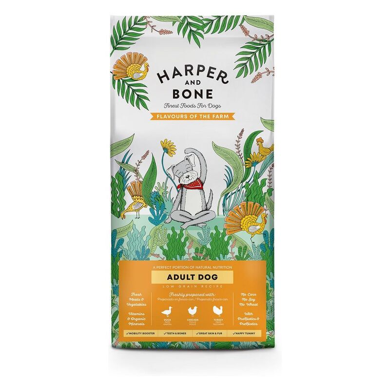 Harper & Bone Adult Dog Medium/Large Flavours of the Farm 12kg Harper & Bone Adult Dog Medium/Large Flavours of the Farm 12kg