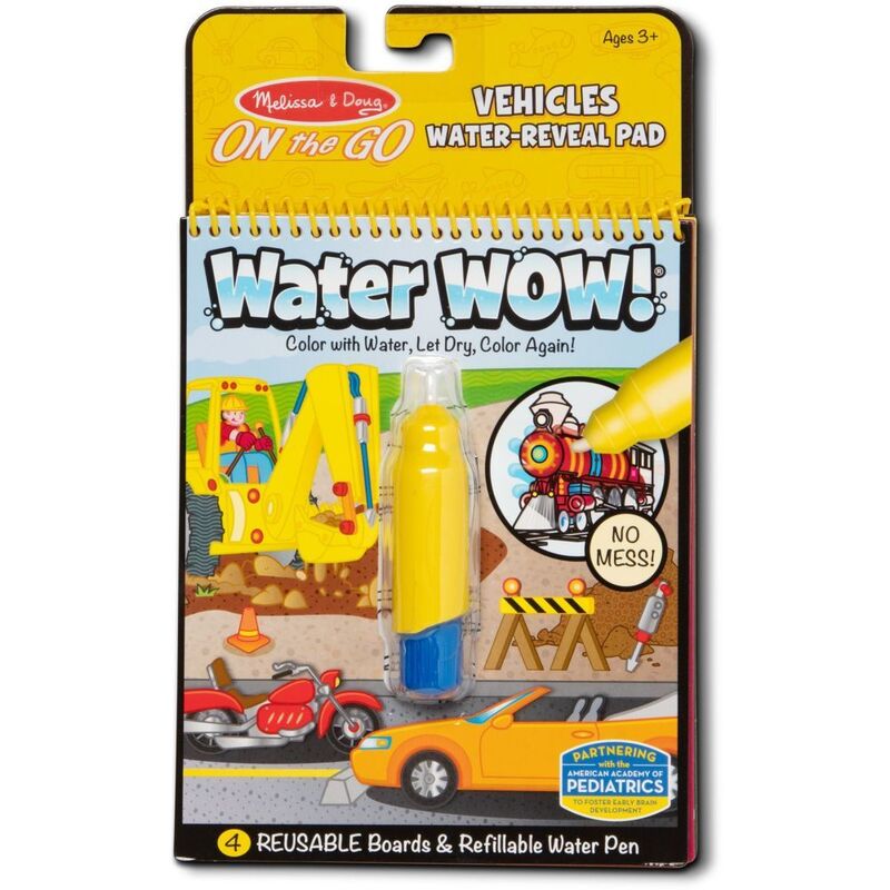 Melissa & Doug On The Go Water Wow Water-Reveal Pad - Vehicles (4 Scenes) Melissa & Doug On The Go Water Wow Water-Reveal Pad - Vehicles (4 Scenes)