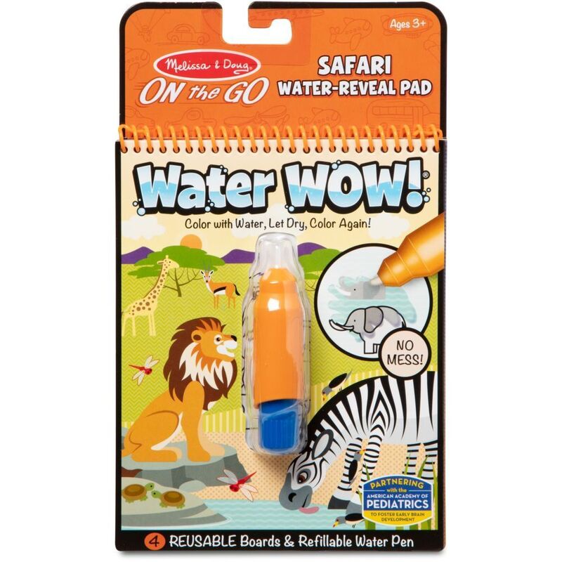 Melissa & Doug On The Go Water Wow Water-Reveal Pad - Safari (4 Scenes) Melissa & Doug On The Go Water Wow Water-Reveal Pad - Safari (4 Scenes)