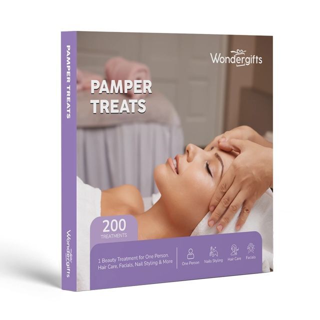 Wondergifts Pamper Treats Gift Experience Box - 1 Beauty Treatment of Choice - 200+ Options