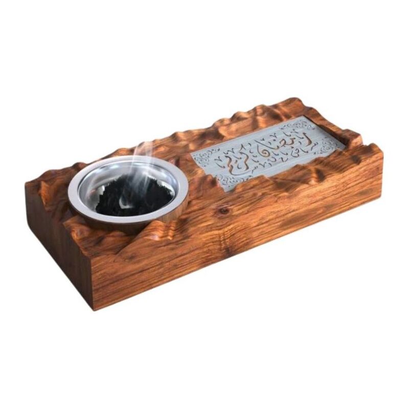 HilalFul Ramadan Wooden Incense Burner Tray HilalFul Ramadan Wooden Incense Burner Tray