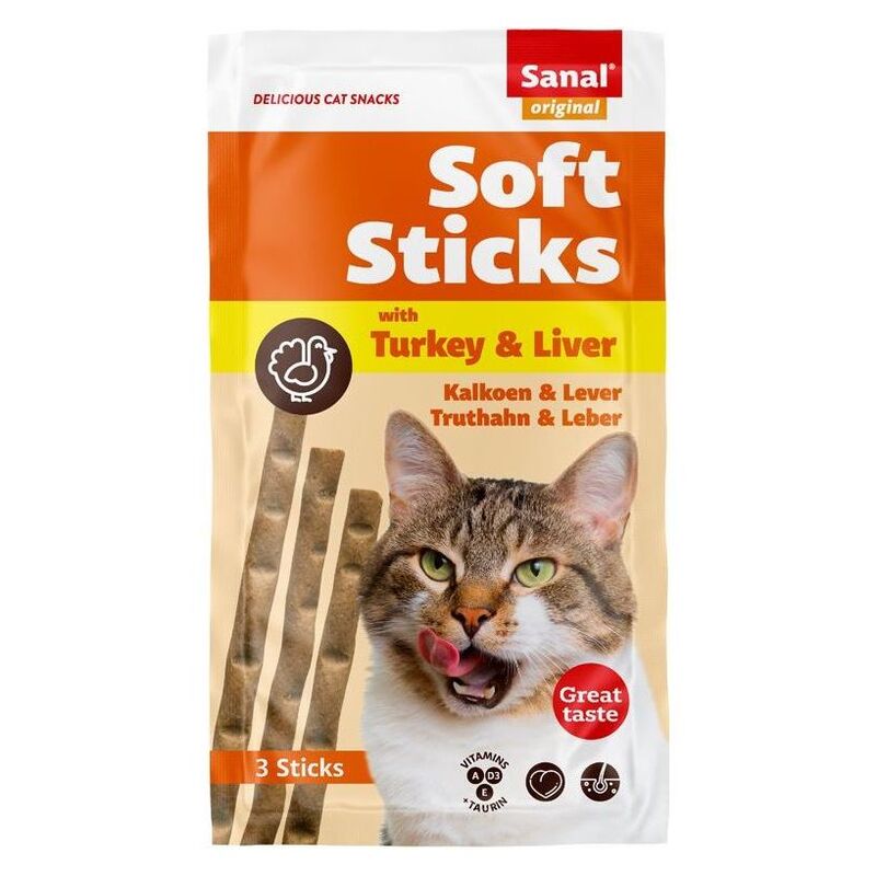 Sanal Cat Soft Sticks Turkey & Liver