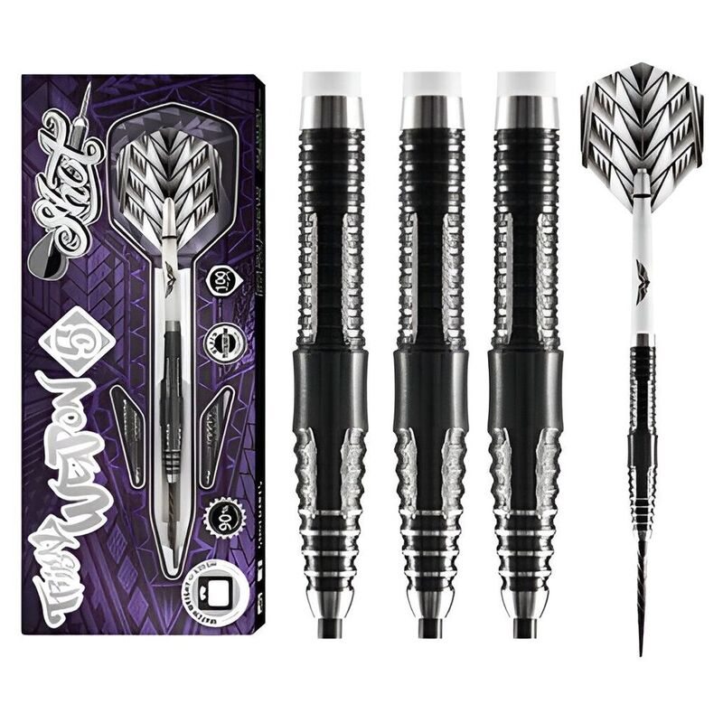 Shot Darts Tribal Weapon 5 Series 90% Tungsten Steel Tip Dart Set 23gm