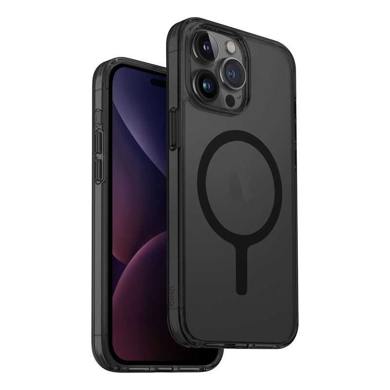 UNIQ Hybrid iPhone 15 Pro Max Case - MagClick Charging Lifepro Xtreme - Smoke UNIQ Hybrid iPhone 15 Pro Max Case - MagClick Charging Lifepro Xtreme - Smoke