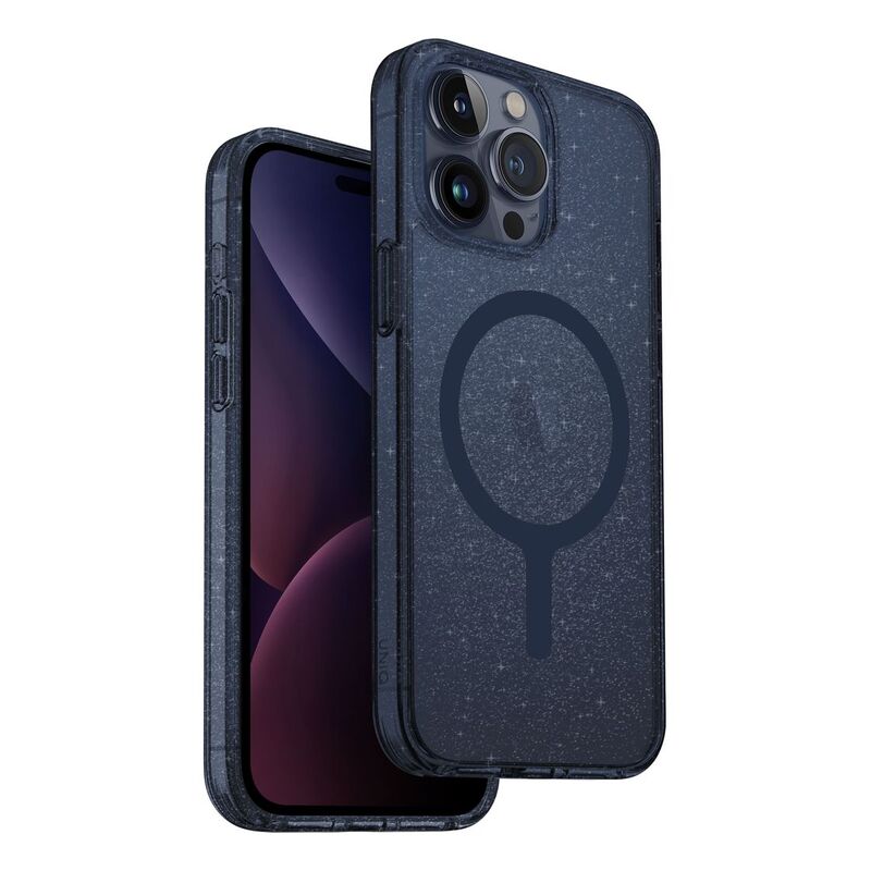 UNIQ Hybrid iPhone 15 Pro Case - MagClick Charging Lifepro Xtreme - Tinsel Blue UNIQ Hybrid iPhone 15 Pro Case - MagClick Charging Lifepro Xtreme - Tinsel Blue