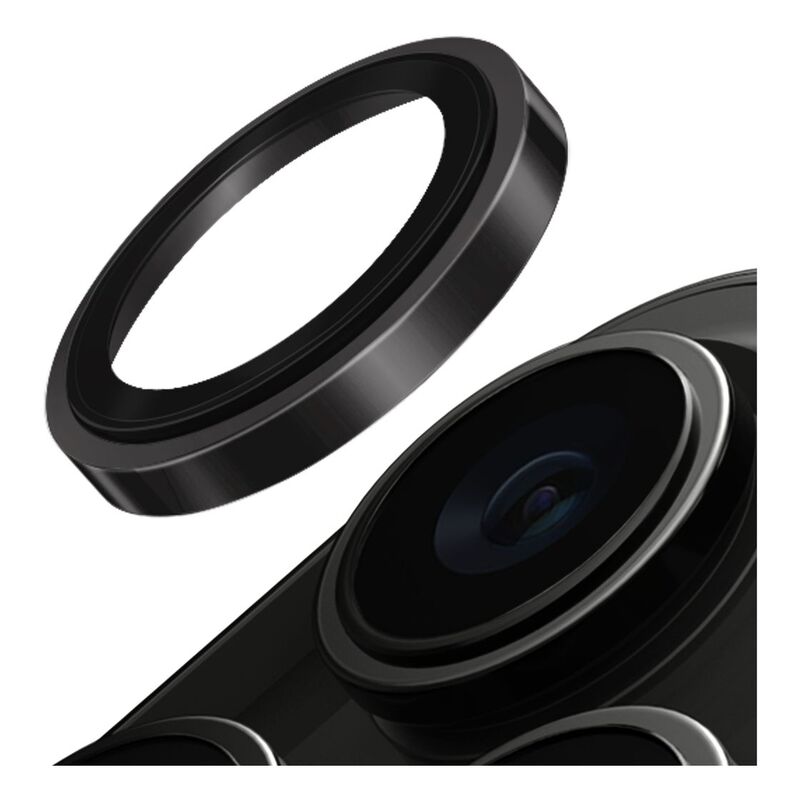 UNIQ Optix iPhone 15 Pro Max Stainless Steel Frame Sapphire Camera Lens Protector - Chrome Grey UNIQ Optix iPhone 15 Pro Max Stainless Steel Frame Sapphire Camera Lens Protector - Chrome Grey