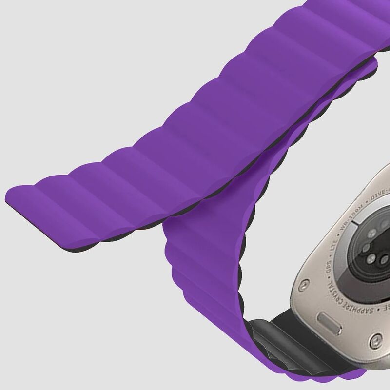 Gripp 42/44/45mm New Reverser Watch Strap - Purple/Black