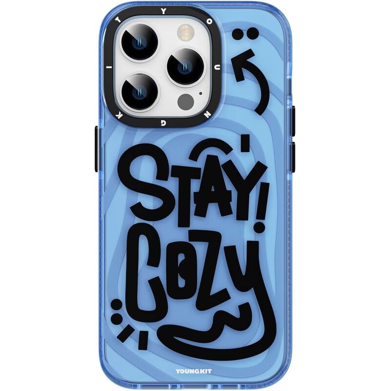 YoungKit Grateful Non-Magnetic Series Case For iPhone 15 Pro - Blue