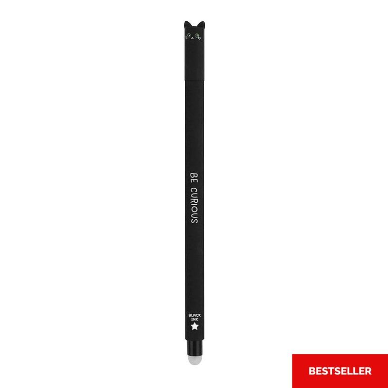 Legami Erasable Gel Pen - Cat - Black Legami Erasable Gel Pen - Cat - Black