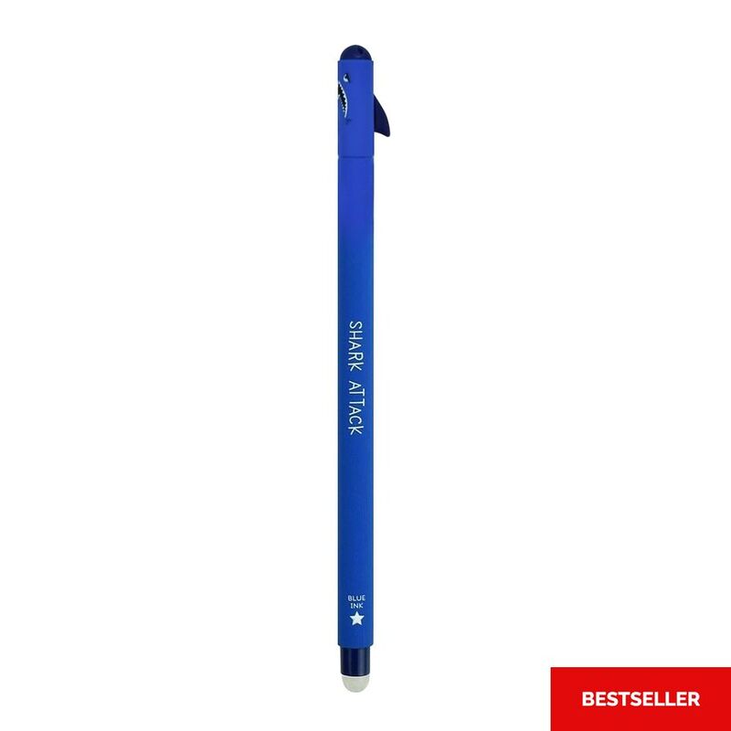 Legami Erasable Gel Pen - Shark - Blue Legami Erasable Gel Pen - Shark - Blue