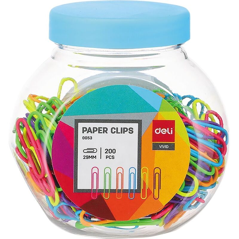 Deli Paper Clips 29 mm 200 Pieces E0053