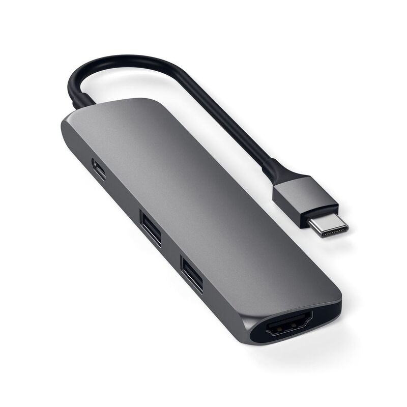 Satechi Type-C Slim Multi-Port Adapter 4K - Space Grey