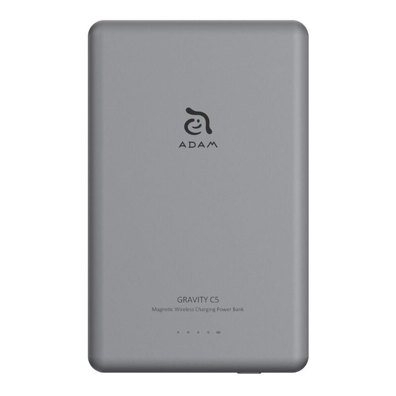 Adam Elements Gravity C5 5000mAh Magnetic Wireless Charging Power Bank - Gray Adam Elements Gravity C5 5000mAh Magnetic Wireless Charging Power Bank - Gray