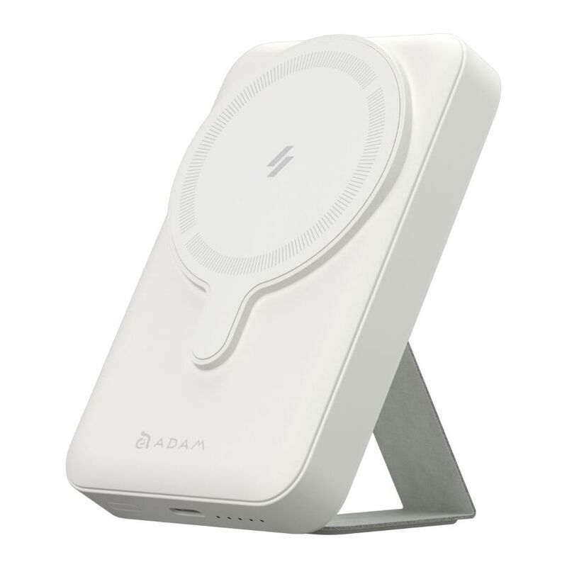 Adam Elements Gravity CS10 10000mAh Magnetic Power Bank With Foldable Stand - White Adam Elements Gravity CS10 10000mAh Magnetic Power Bank With Foldable Stand - White