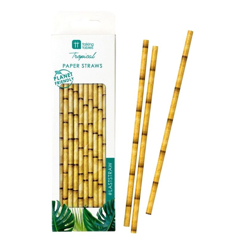 Talking Tables Tropical Fiesta Paper Straws (Pack of 30)