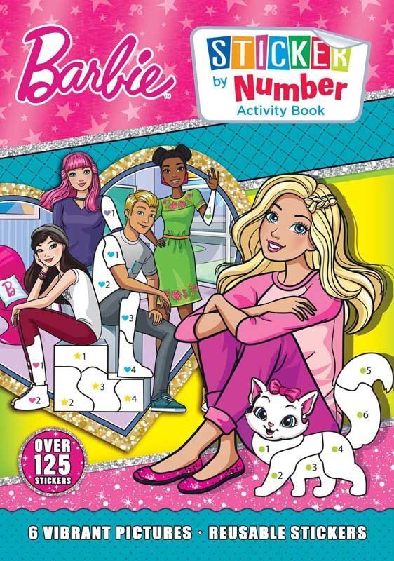 Barbie Sticker By Number Activity Book Barbie Sticker By Number Activity Book