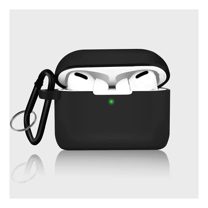 Gripp Rubon Case + Keyring Hook For Airpods Pro (2nd Generation) - Black Gripp Rubon Case + Keyring Hook For Airpods Pro (2nd Generation) - Black