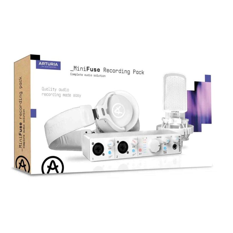 Arturia Minifuse Recording Pack - White Arturia Minifuse Recording Pack - White