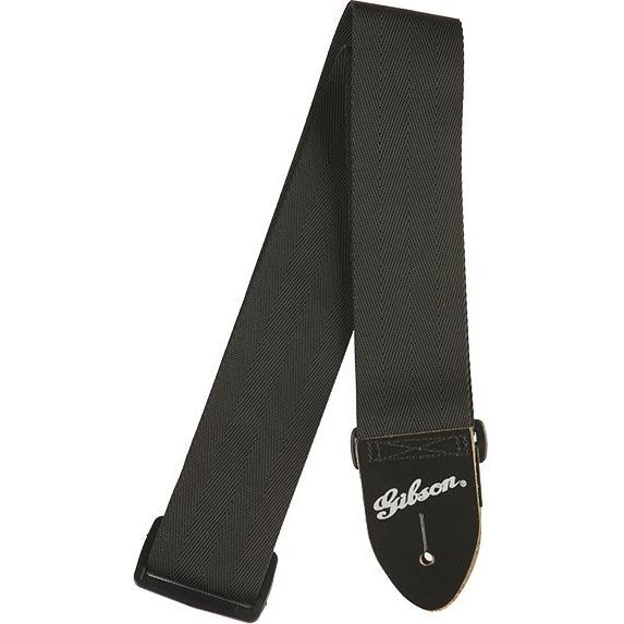 Gibson Accessories ASGSB-10 Strap 2 inch Saf Jet Black