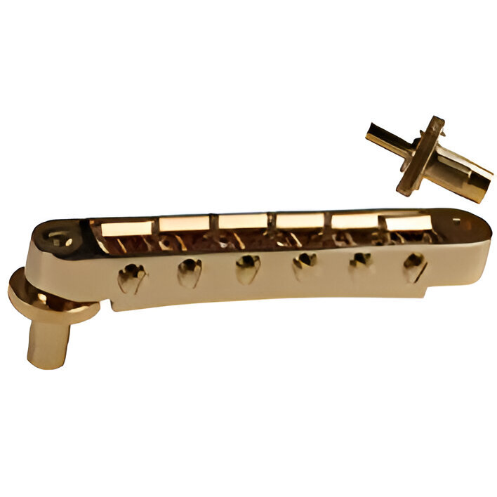 Gibson Accessories PBBR-040 Nashville Tune-O-Matic Bridge With Full Assembly - Gold