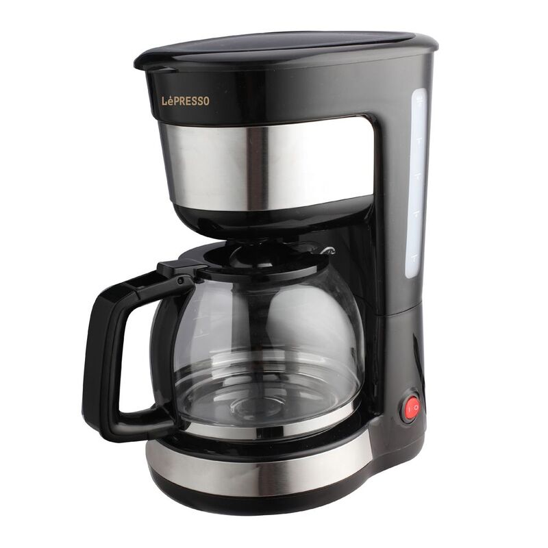 LePresso Drip Coffee Maker with Glass Carafe 1.25L 1000W