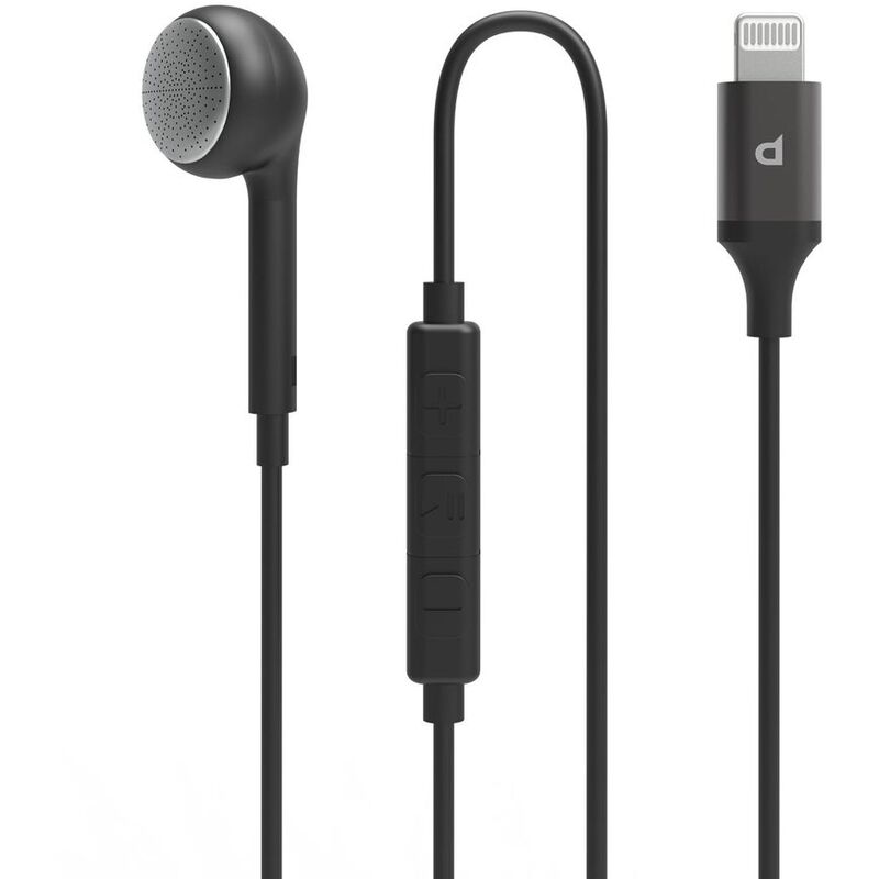 Powerology Mono Earphone Lightning Connector - Black Powerology Mono Earphone Lightning Connector - Black