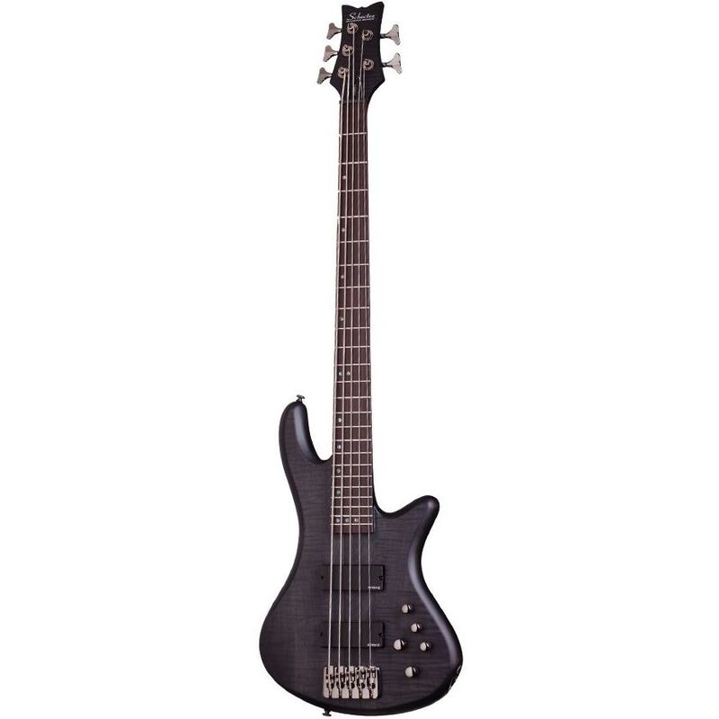 Schecter 2721 Electric Bass Stiletto Studio-5 - See-Thru Black Satin (STBLS)