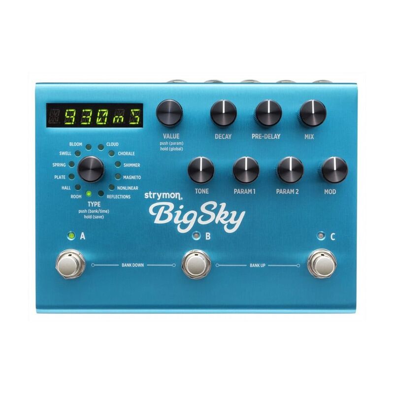 Strymon Big Sky Reverb Multidimensional Reverb Pedal - Power Supply Included Strymon Big Sky Reverb Multidimensional Reverb Pedal - Power Supply Included