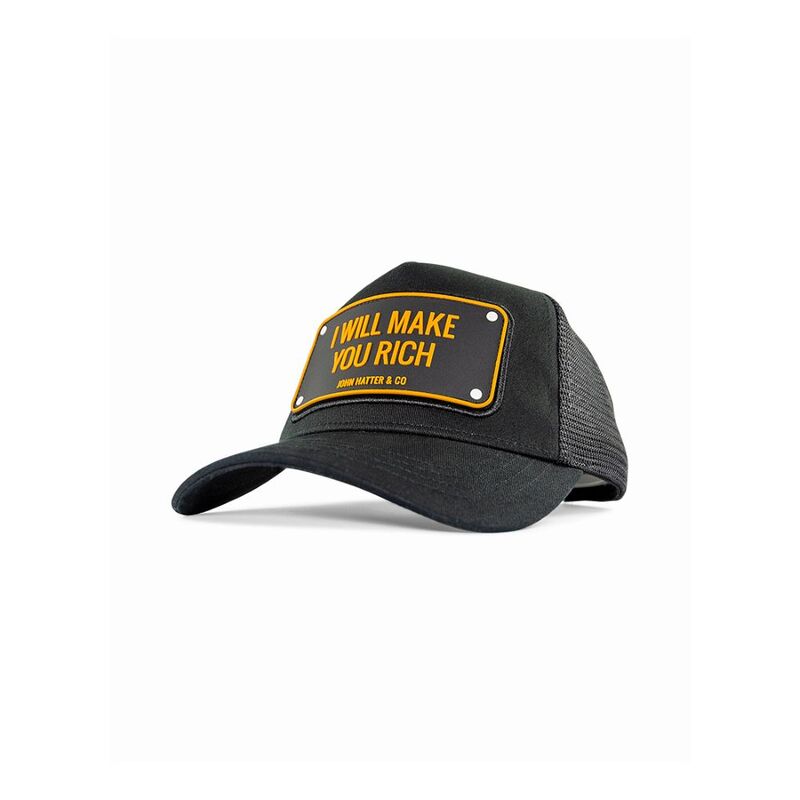 John Hatter & Co I Will Make You Rich Trucker Unisex Cap Black One Size