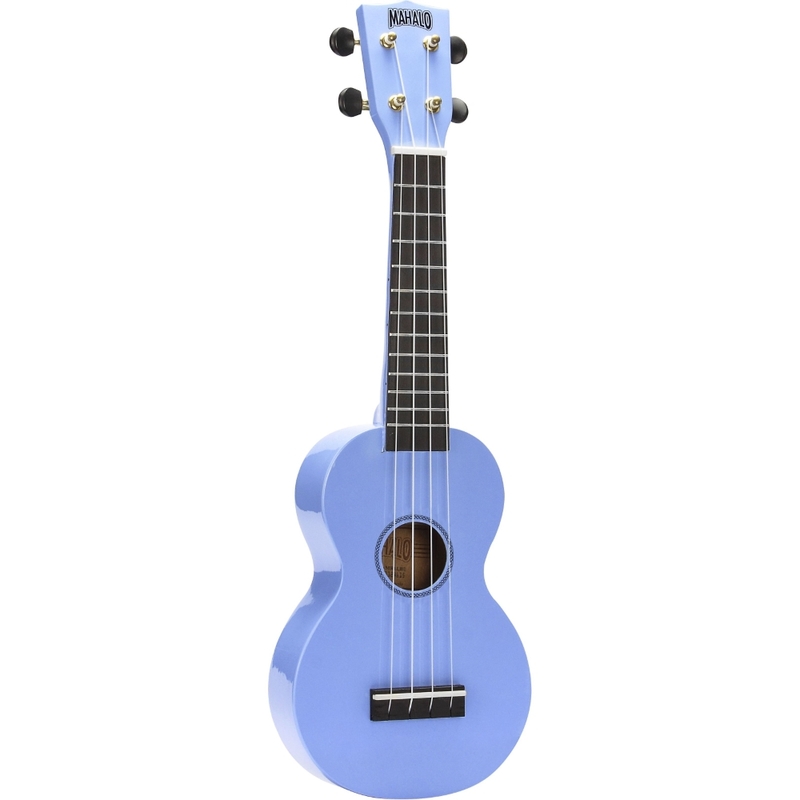 Mahalo MR1LBU Ukulele Soprano M1 Rainbow "R" Series Light Blue with Bag