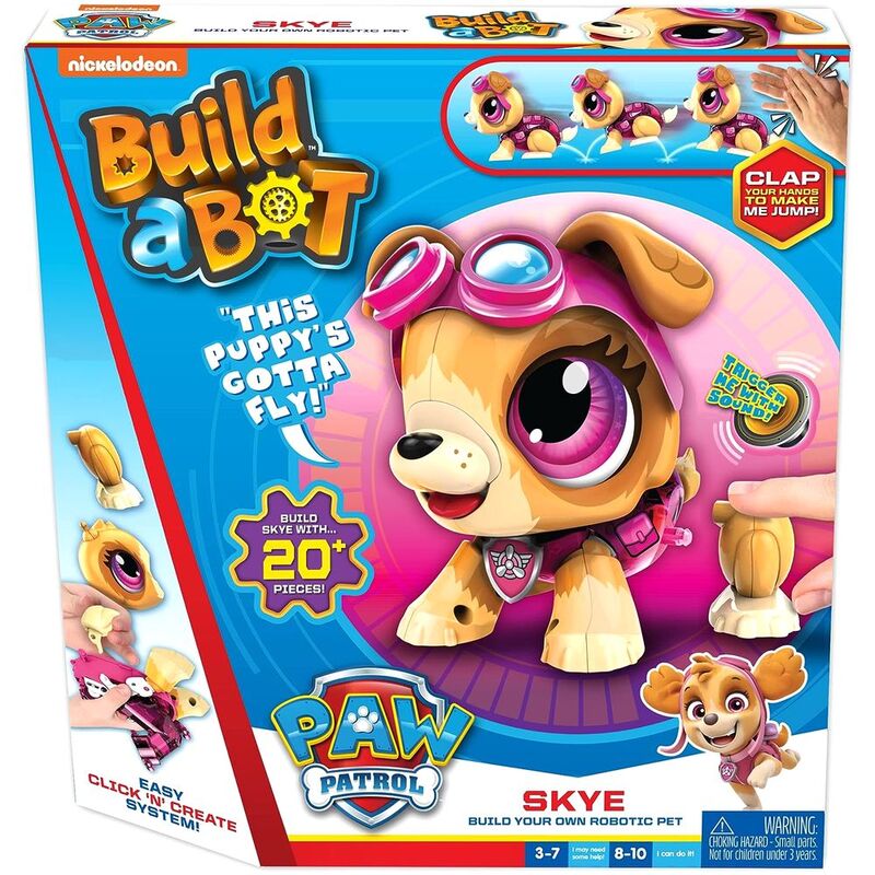 Build A Bot Build A Bot Paw Patrol Skye Interactive Robot