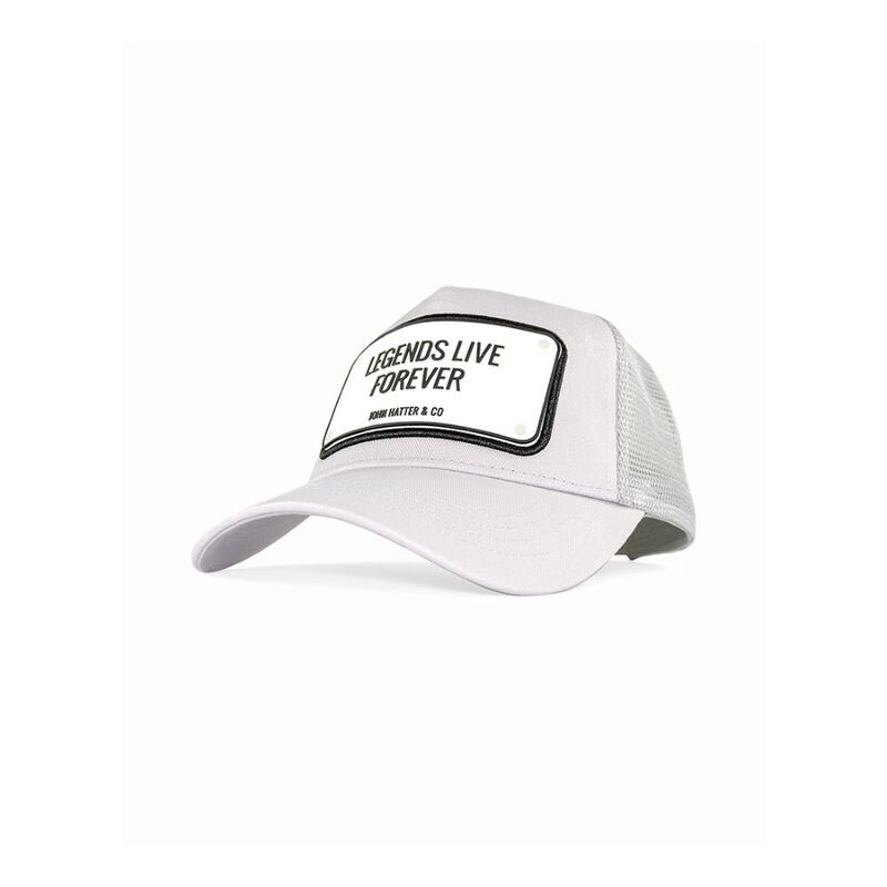 John Hatter & Co Legends Live Forever Trucker Unisex Cap Grey One Size