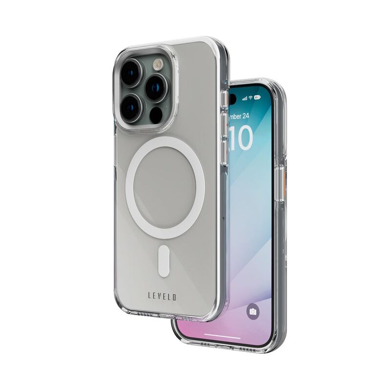 Levelo Allure PC Hard Case For iPhone 15 Pro - Clear Levelo Allure PC Hard Case For iPhone 15 Pro - Clear