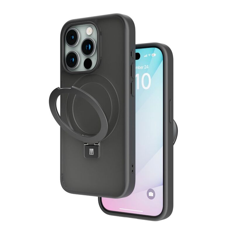Levelo Verona Case For iPhone 15 Pro - Matte Black Levelo Verona Case For iPhone 15 Pro - Matte Black