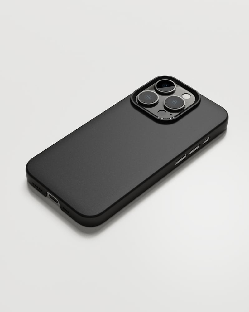 Nudient Thin Case for iPhone 15 Pro - Magsafe Ink Black