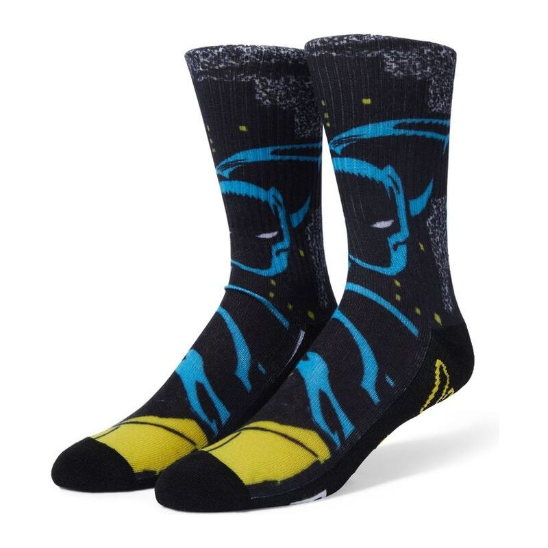 HUF x Marvel Avengers City Prowling Crew Socks - Black (One Size)