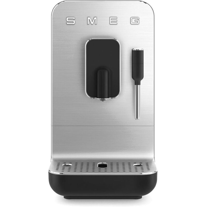 SMEG Bean To Cup 50's Retro Style Automatic Espresso Coffee Machine 1400ml - Matte Black/Silver SMEG Bean To Cup 50's Retro Style Automatic Espresso Coffee Machine 1400ml - Matte Black/Silver