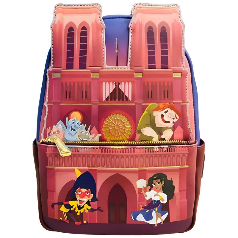 Loungefly! Leather Disney Notre Dame Mini Backpack