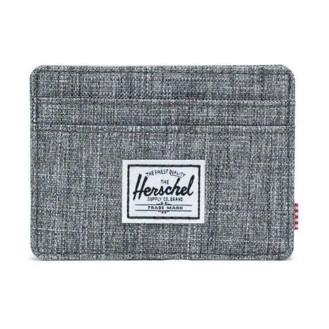 Herschel Charlie RFID Wallet Raven Crosshatch