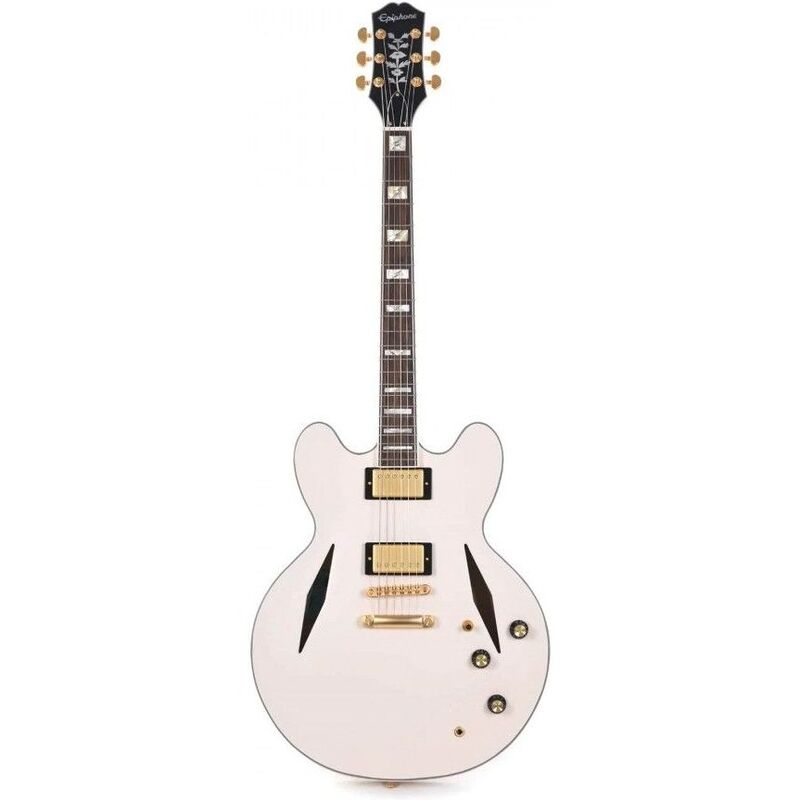 Epiphone Emily Wolfe "White Wolfe" Sheraton Semi-Hollow Electric Guitar - Aged Bone White