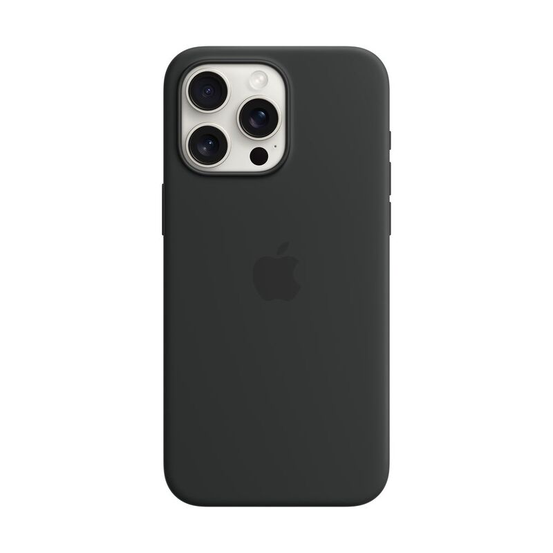 Apple iPhone 15 Pro Max Silicone Case with MagSafe - Black