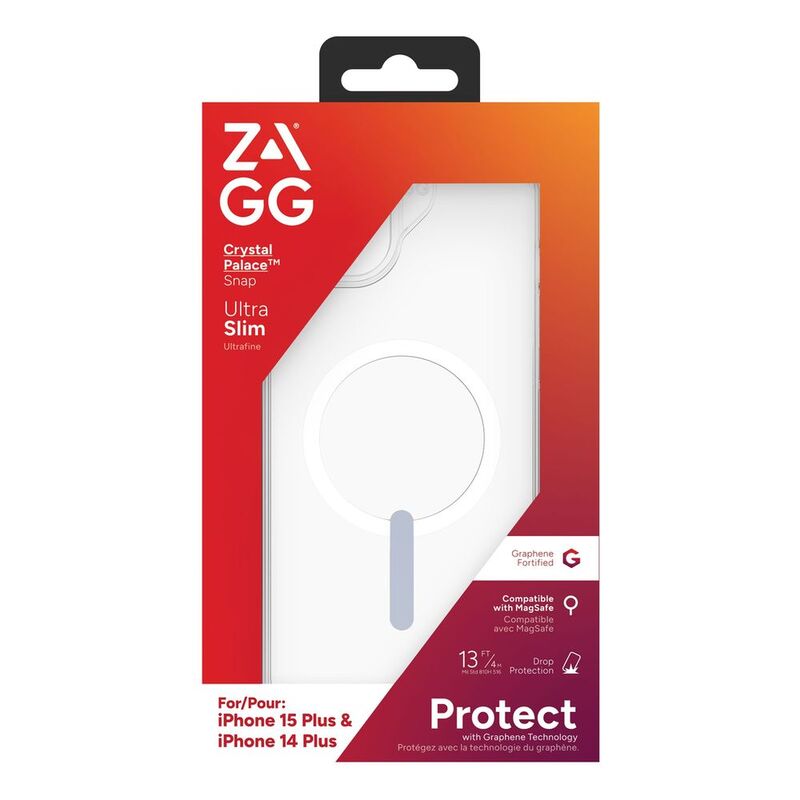 ZAGG Crystal Palace Snap-Clear Case for iPhone 15 Plus ZAGG Crystal Palace Snap-Clear Case for iPhone 15 Plus