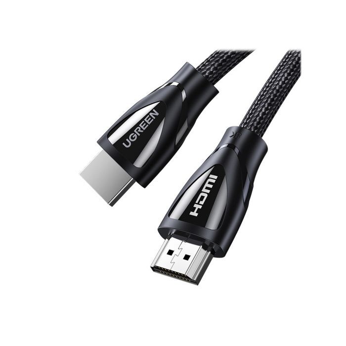 Ugreen HDMI 2.1 8K Male To Male Braided Cable 2M - Black Ugreen HDMI 2.1 8K Male To Male Braided Cable 2M - Black