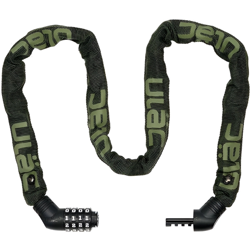 Ulac Street Fighter Steel Chain Lock Combo Midnight Green