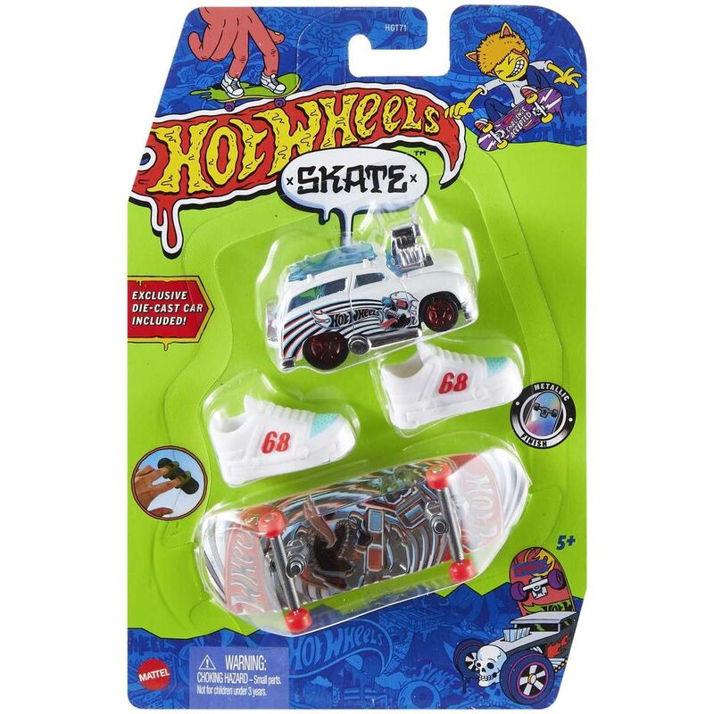 Hot Wheels Skates Fingerboard with Diecast Model Car HNG56 Hot Wheels Skates Fingerboard with Diecast Model Car HNG56