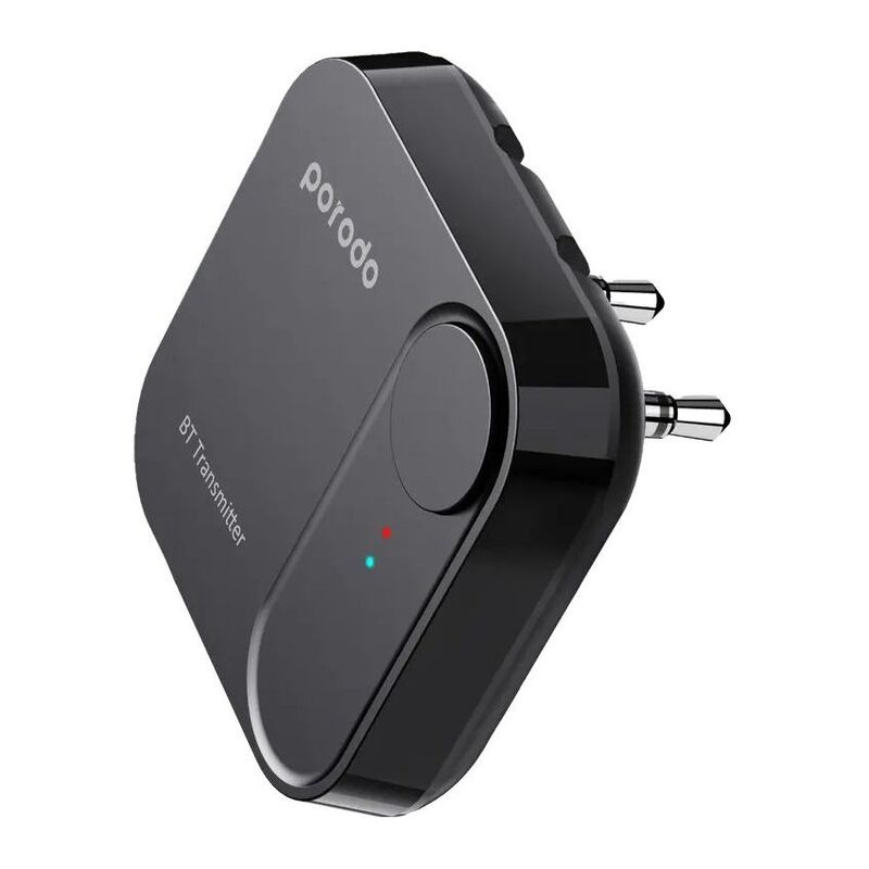 Porodo Wireless Bluetooth Audio Transmitter dual 3.5mm - Black