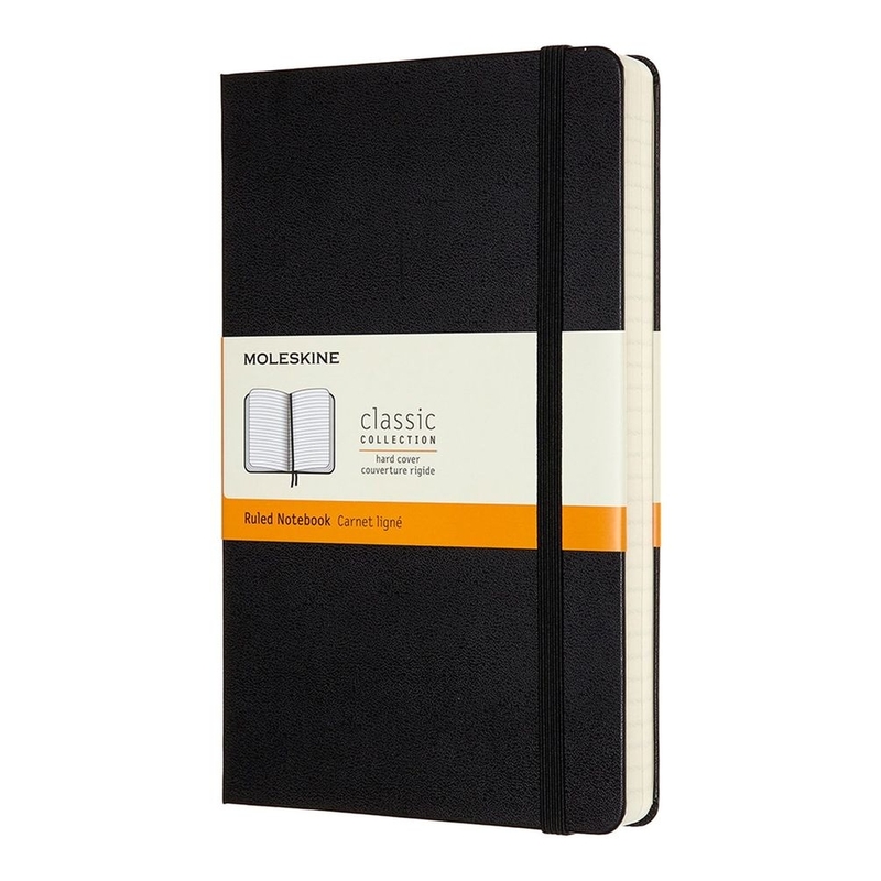 Moleskine Notebook Expanded Large Ruled Black Hard
