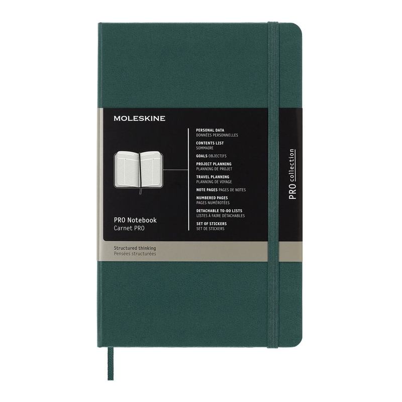Moleskine Pro Notebook Large Hard Forest Green Moleskine Pro Notebook Large Hard Forest Green