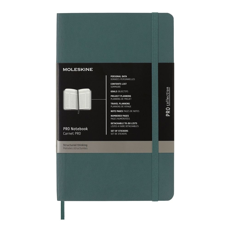 Moleskine Pro Notebook Large Soft Forest Green Moleskine Pro Notebook Large Soft Forest Green